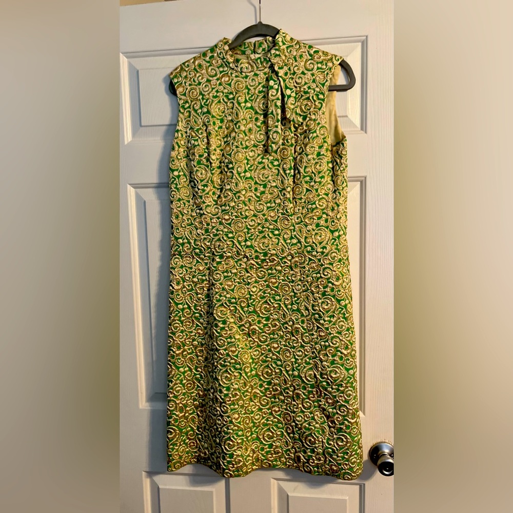 Stunning green and gold dress